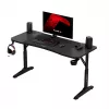 Gaming stalas huzaro Hero 3.6 – stačiakampis 1400×600 mm, aukštis reguliuojamas 560–790 mm, juodas, H kojos, 15 mm stalviršis