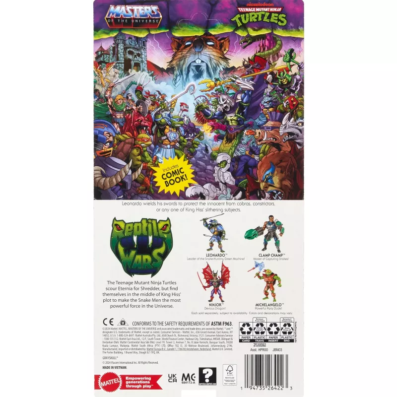 Veiksmo figūrėlė MATTEL MotU Origins Core Leonardo JBN03 – kolekcinė 6 colių skalė, artikuliuota
