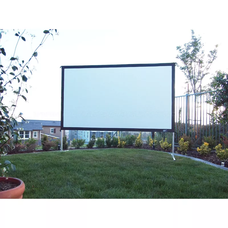 Elite Screens Yard Master 2 - Manuell - 4,57 m (180 col.) - 3,99 m - 2,24 m - 16:9 - Sidabrinis - Baltas