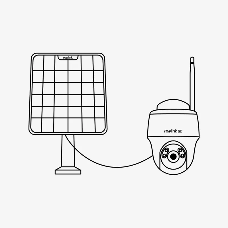 Reolink Go Series G430 - 5MP lauko baterinė kamera, 4G LTE tinklas, asmens/transporto priemonės/gyvūno aptikimas, 355° pan & 140° tilt