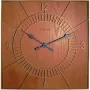 NeXtime klok 3112br medinis kvadratinis sieninis laikrodis, 50x50 cm, rudas