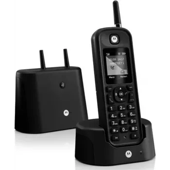 Motorola O201 belaidis DECT analoginis telefonas su garsiakalbiu juodas (2249706)