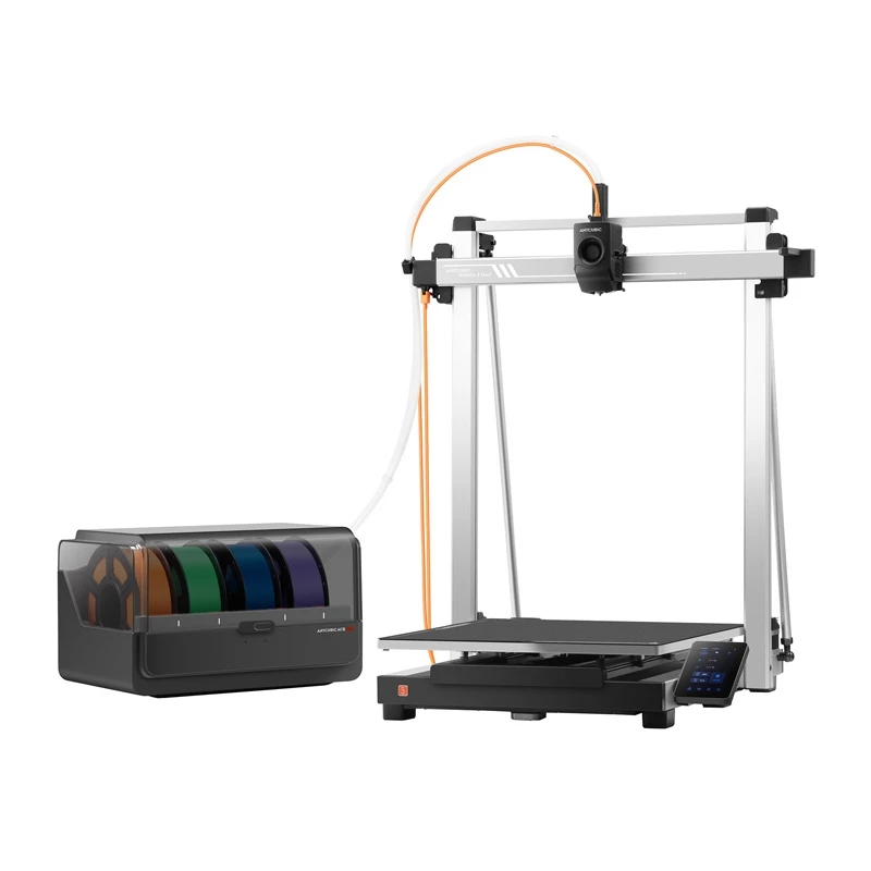 3D spausdintuvas AnyCubic Kobra 3 Max Combo — darbinis laukas 420×420×500 mm, PETG/PLA, maks. antgalis 300°C, platforma 90°C, Wi-Fi