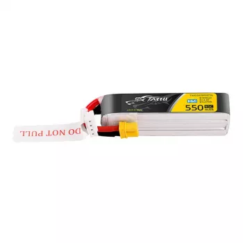 Tattu 3s 550mAh 95C 11.4V HV Lipo baterija su XT30 kištuku ilgos formos