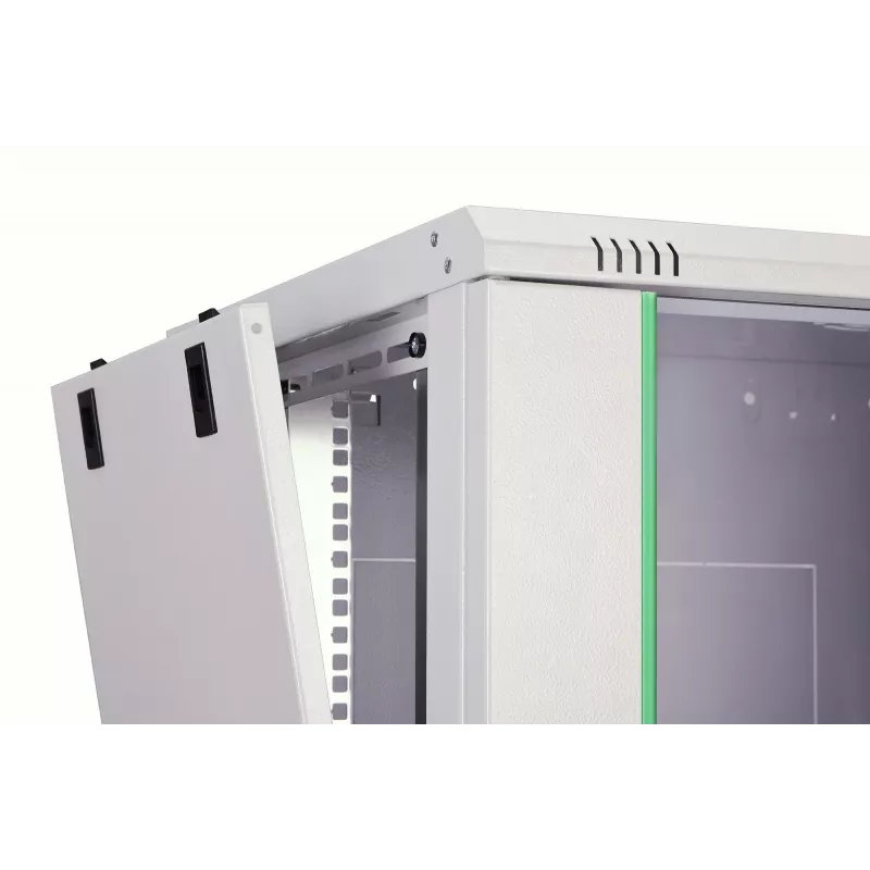 Sieninis tinklo spintos stovas DIGITUS Dynamic-N 12U, 19 colių, 600x450 mm (PxG), IP20, rakinamas stiklinis durys, nesurinktas