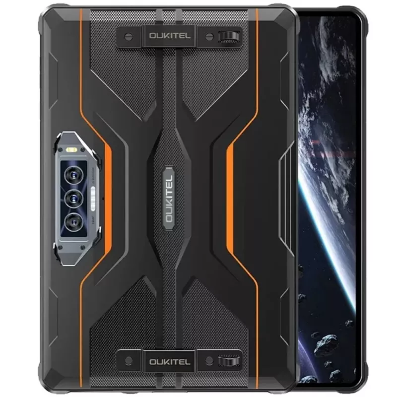 Planšetinis kompiuteris Oukitel RT8 11 colių, 6 GB RAM, 256 GB, 4G, Android 13, 20000 mAh, oranžinis