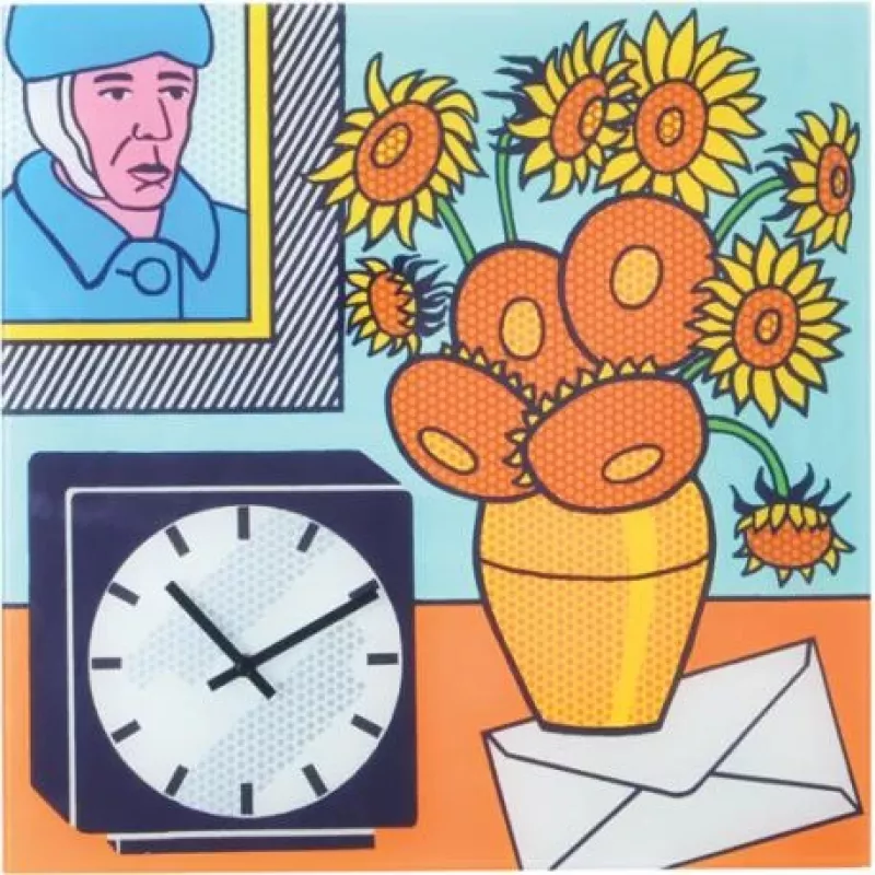 NeXtime klok 8170 Go van Go, 43x43 cm, sieninis, įvairiaspalvis