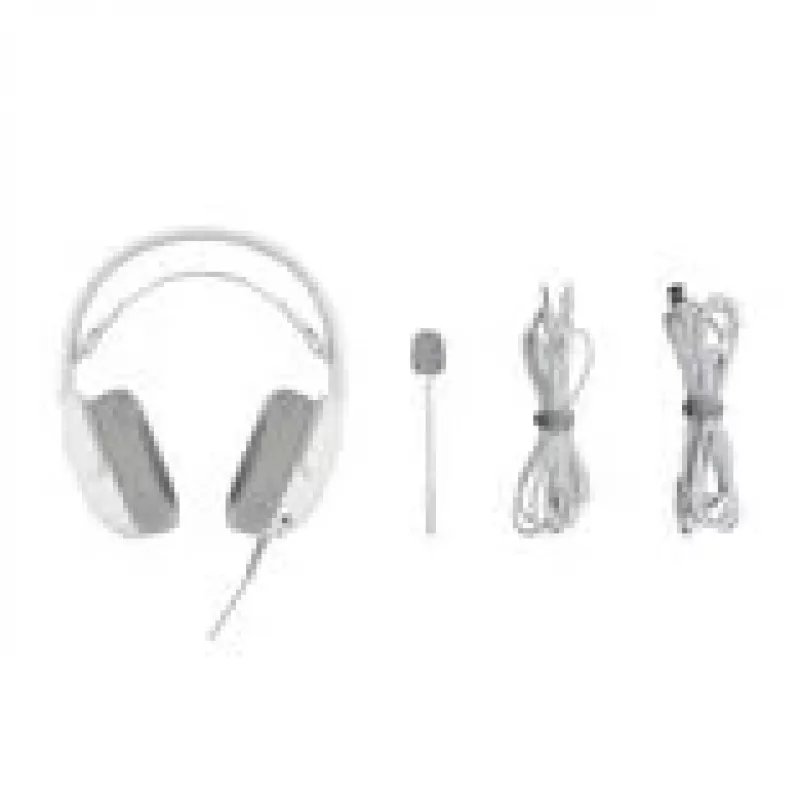 Ausinės QPAD GAMIAC HS71 laidinės, lankeliu, USB Type-C, cirkumaurinės, 20–20000 Hz, 2,2 m laidas, baltos