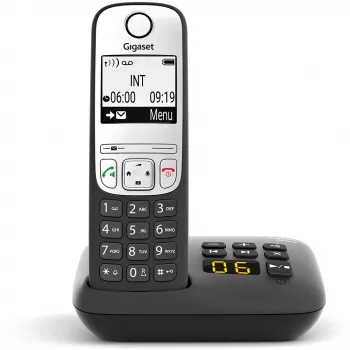 Gigaset A690A – analoginis/DECT telefonas – belaidė rankinė – laisvų rankų sistema – 100 įrašų – juoda (S30852-H2830-B101)