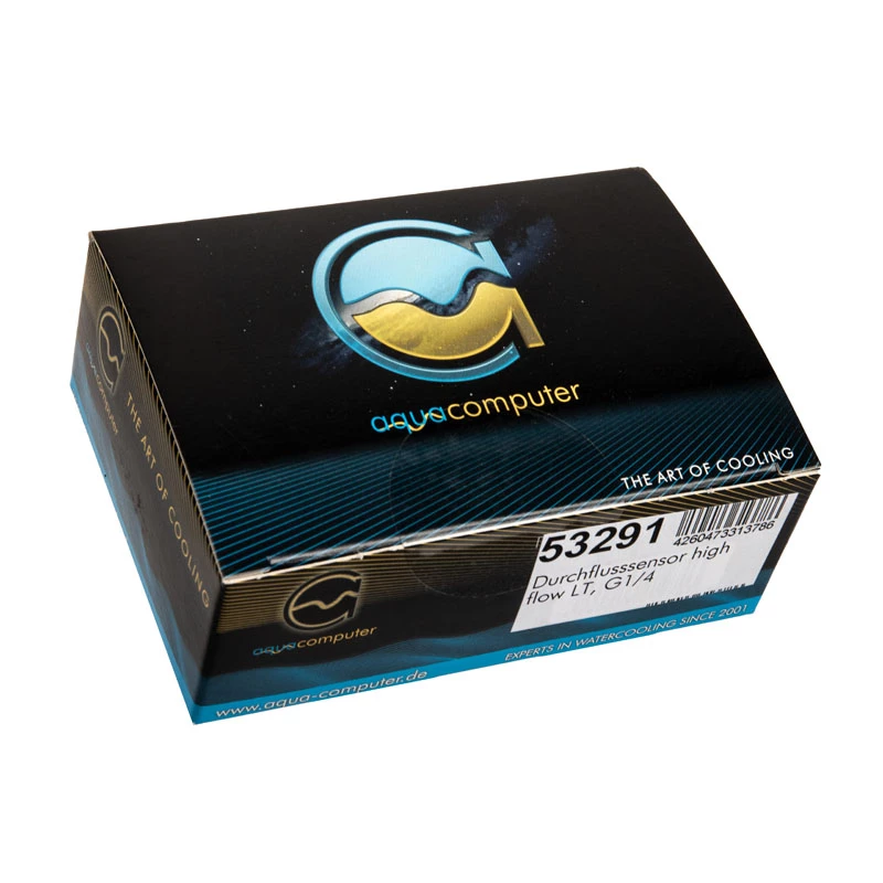 Srauto jutiklis Aqua-Computer Flow sensor high flow LT G1/4 — juodas