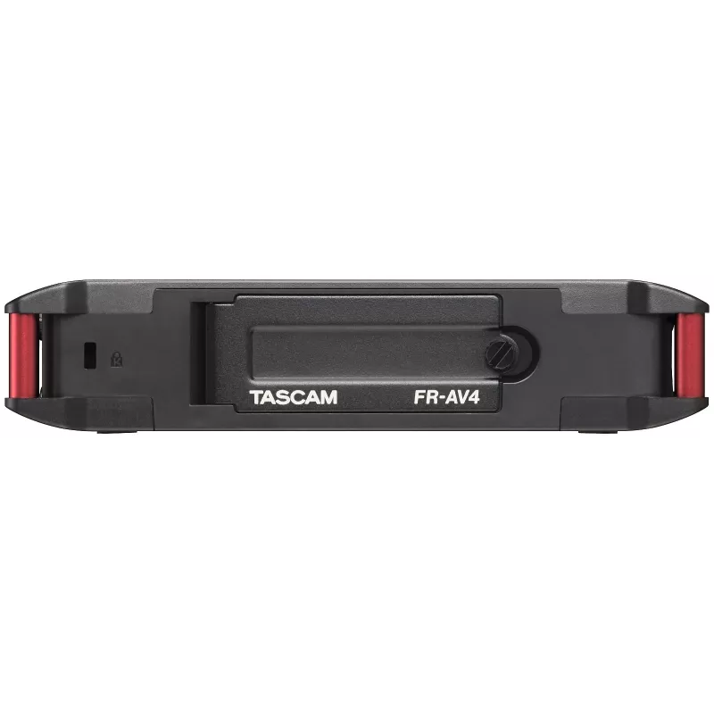Nešiojamas garso įrašymo įrenginys Tascam FR-AV4 — 6 kanalų, 4 XLR combo + 2x 3,5 mm, 24/32 bitų, 48/96/192 kHz, „MicroSD“ iki 512 GB, USB-C, PD