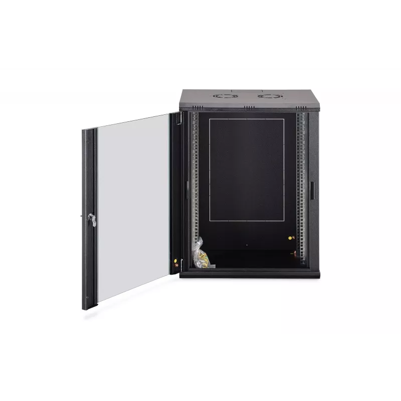 Sieninis 19 inch spintos korpusas DN-37113, 16U, 600x450 mm, juodas RAL 9005