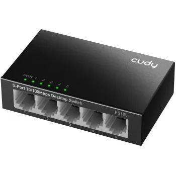 Nevaldomas jungiklis Cudy FS105 5 prievadai Fast Ethernet 10/100 juodas
