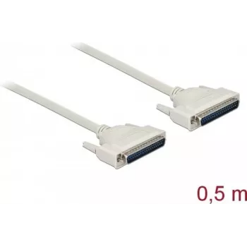 Serijinis kabelis DELOCK 86911, D-Sub 37-pin į D-Sub 37-pin, smėlio spalvos, 0,5 m