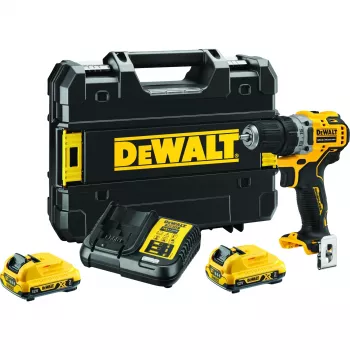 Akumuliatorinis suktuvas DeWALT DCD701D2-QW, 12V, 1500 aps./min., 57,5 N·m, 2×2 Ah baterijos
