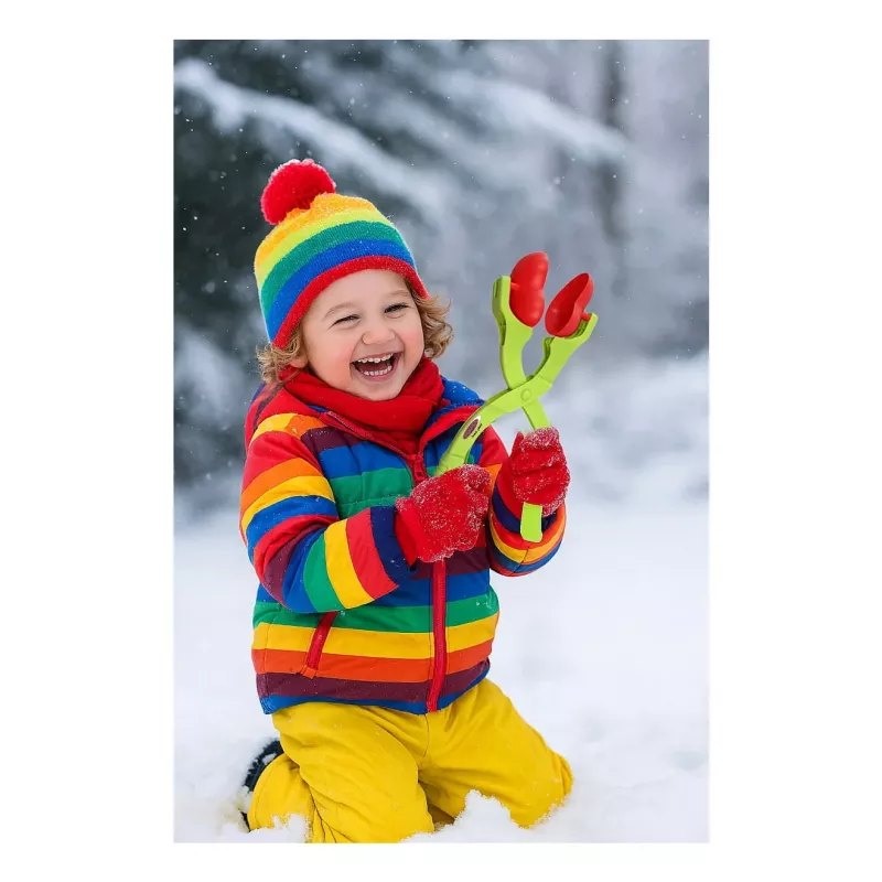 Sniego gniūžčių formuotojas Jamara Snow Play 2in1 – širdies ir žvaigždės formos, nuo 3 m., įvairiaspalvis