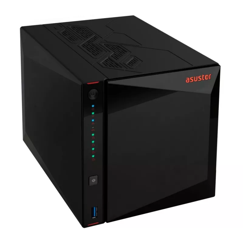 Asustor AS5404T NAS/saugyklos serveris Intel® Celeron® N5105 4 GB DDR4 0 TB ADM Juoda