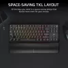 Corsair K70 CORE TKL belaidė mechaninė klaviatūra Gaming USB + RF Wireless + Bluetooth QWERTZ vokiška juoda