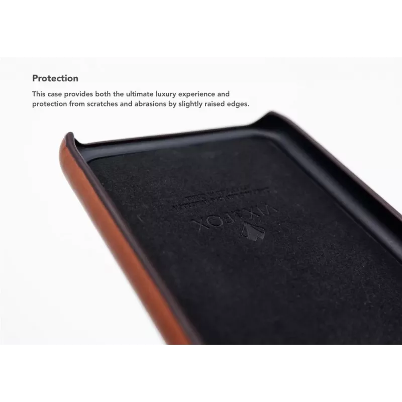 VixFox dėklas su kortelių kišene Samsung S9, karamelinės spalvos