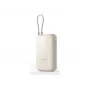 Xiaomi 10000mAh Power Bank su integruotu kabeliu Smėlio spalvos