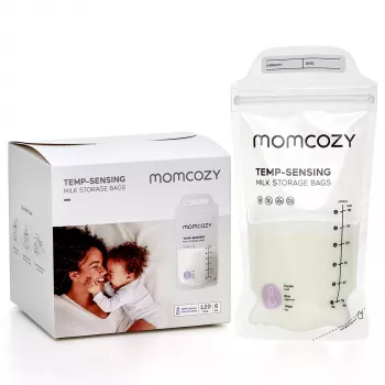 Momcozy MS005 pieno laikymo maišeliai 120 vnt., temperatūrai jautrūs, 170 ml