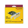 Delock PCI Express x4 kortelė 2 x išoriniai USB 3.1 Gen 2 Type-A lizdai (90298)
