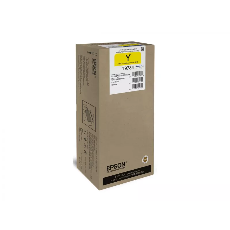 Originalus Epson geltonos spalvos kasetė T97340N XL – didelės talpos (High Yield) spausdintuvui WF-C869R