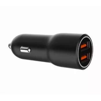 Automobilinis mobiliojo įrenginio įkroviklis Gembird TA-UC-A2QC36-CAR-01, 36 W, 12–24 V, cigaretinio žiebtuvėlio lizdui, juodas