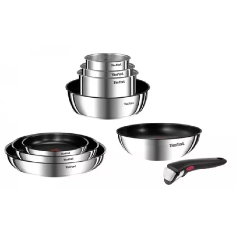 Tefal Ingenio Emotion L897S374 3 dalių keptuvių rinkinys, 24/28 cm, su nuimama rankena