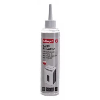 Popieriaus smulkintuvo alyva ActiveJet ASO-250, 250 ml buteliukas su aplikatoriumi