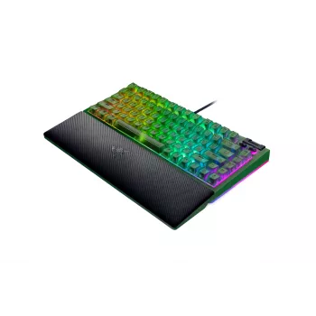 Mechaninė žaidimų klaviatūra Razer BlackWidow V4 75% – laidinė, JAV išdėstymas, Phantom Green Edition, Razer mechaniniai lietiminiai jungikliai