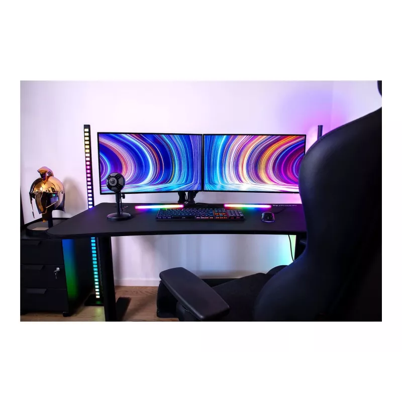 Gaming stalas Arozzi Arena Gaming Black – tiesus MDF stalviršis 1400×755×710 mm