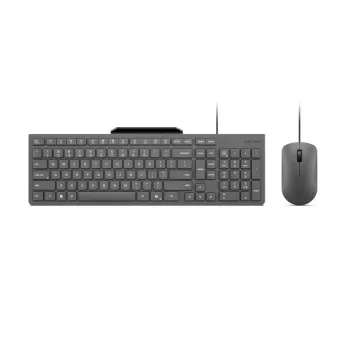 Laidinė klaviatūros ir pelės rinkinys Lenovo 310 (US English) – pilno dydžio klaviatūra, 1,8 m laidas, 2000 DPI optinė ambidekstrinė pelė