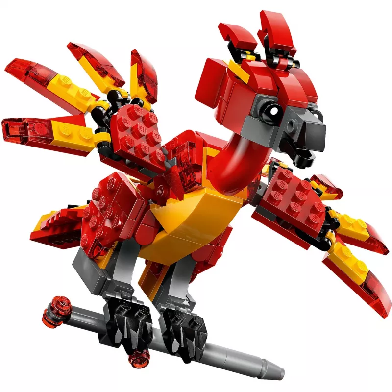 LEGO statomas Feniksas Fawkes – Dumbldoro Feniksas modelis 76448, 299 dalių, 160 mm aukštis, nuo 8 metų
