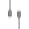 USB C laidas Nevox 1654 USB 2.0 2m pilkas sidabrinis