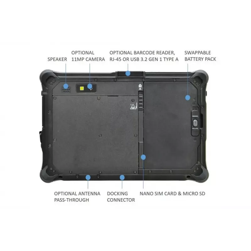 Planšetinis kompiuteris R8AA1 CI5-1230U 8 colių / 8GB / 128GB R8H1P1DEBBLX Durabook