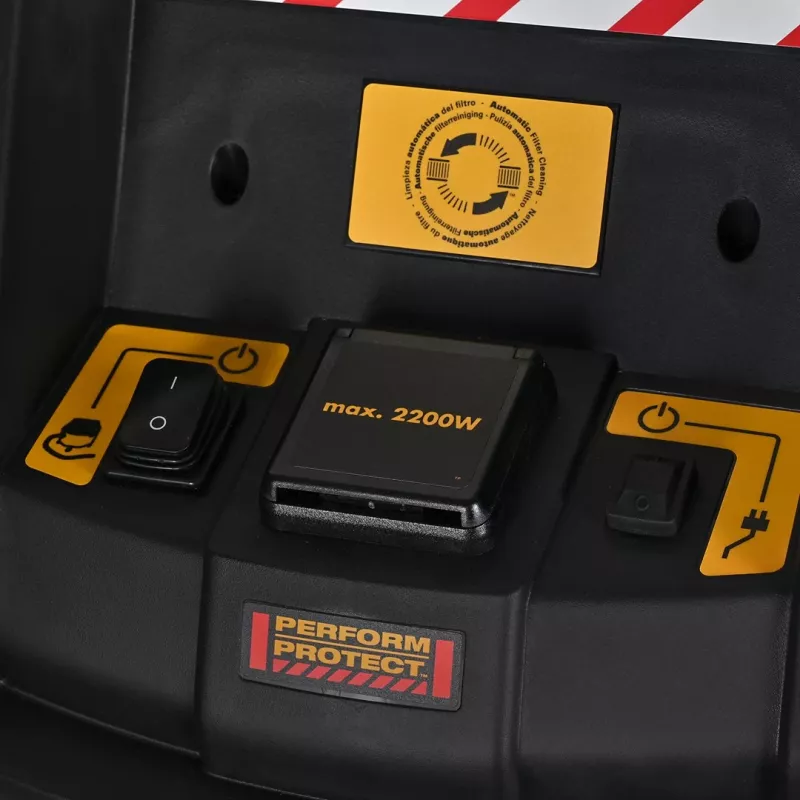 DeWALT DWV901L dulkių siurblys Juoda, Geltona 30 L 1400 W