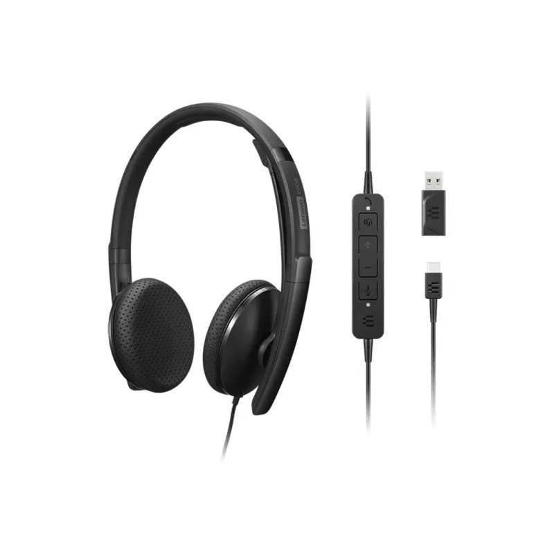 Lenovo 4XD1M45626 ausinės / headset laidinis Head-band USB Type-C juodos