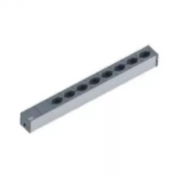 Bachmann 19 inch IT Basic 800.1259 – 1U maitinimo paskirstymo blokas, 8x J lizdai, 2 m laidas