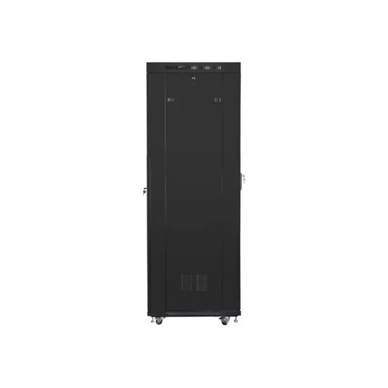 Stovimas serverio spintos stovas LANBERG 42U FF01-6842-12BL 600×800×2127,5 mm, 1200 kg, IP20, raktinis užraktas, ratukai