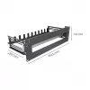 Automatinis jungiklių skydelis DELOCK 67282 — metalinis 19 colių stovo aksesuaras, juodas korpusas, 1 vnt.