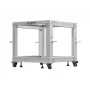 Atviras stovas 19 inch 9U 600x600-1100 reguliuojamas pilkas