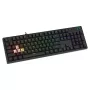 Žaidimų klaviatūra SAVIO STYX BROWN – mechaninė Outemu Brown, QZERTY US International, RGB, USB, pilno dydžio 104 klavišai, juoda