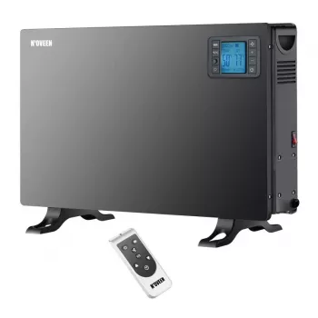 Elektrinis konvektorinis šildytuvas NOVEEN CH7100 — 2000 W, 3 galios lygiai, LCD, laikmatis, nuotolinis valdymas, juodas