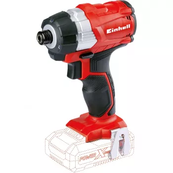 Profesionalus belaidis smūginis veržliasukis TP-CI 18 Li Brushless -solo, 18V (Raudonas/juodas, be akumuliatoriaus ir įkroviklio)