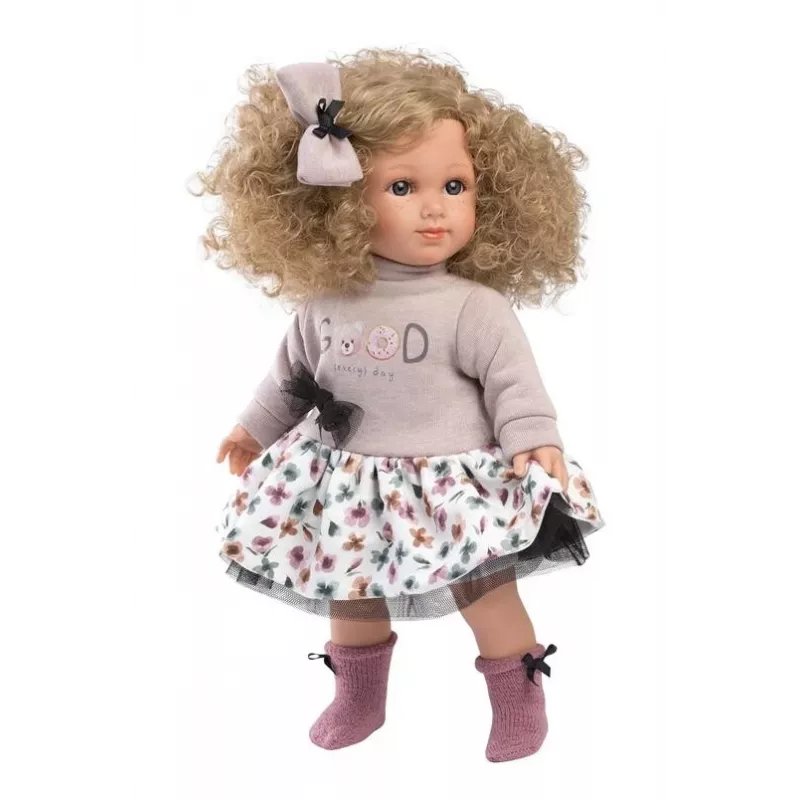 Lėlė Llorens Elena 35 cm — minkštas kūnas, rankomis dažyti veidas ir galūnės