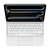 “Apple Magic Keyboard” belaidė klaviatūra su dėklu, skirta iPad Pro 13 colių M4, QWERTY išdėstymas, balta