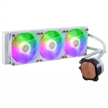 Skysčio aušinimo rinkinys Cooler Master MasterLiquid 360L Core ARGB White 12 cm ventiliatoriai