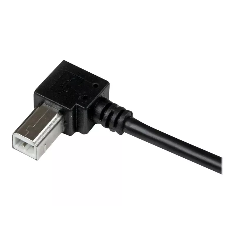 StarTech.com 3 m USB 2.0 A į stačiu kampu B laidas - vyras/vyras