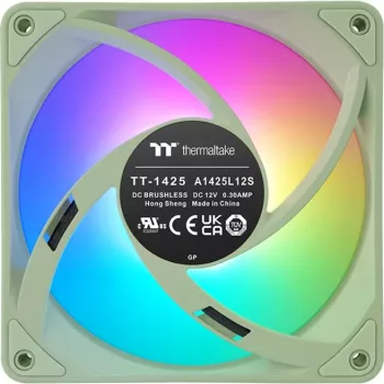 Thermaltake CT140 EX ARGB Sync 140mm 3 vnt. rinkinys – Matcha Green